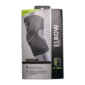 P-TEX Pro Elbow Sleeve P-TEXE200 Black Size Medium New Fast Shipping